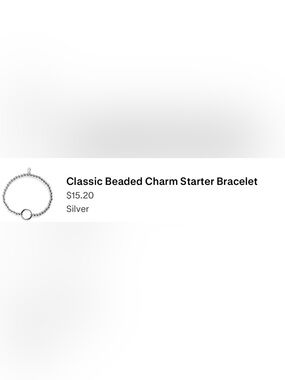 Wear Felicity - Silver Beaded Charm Starter Bracelet
